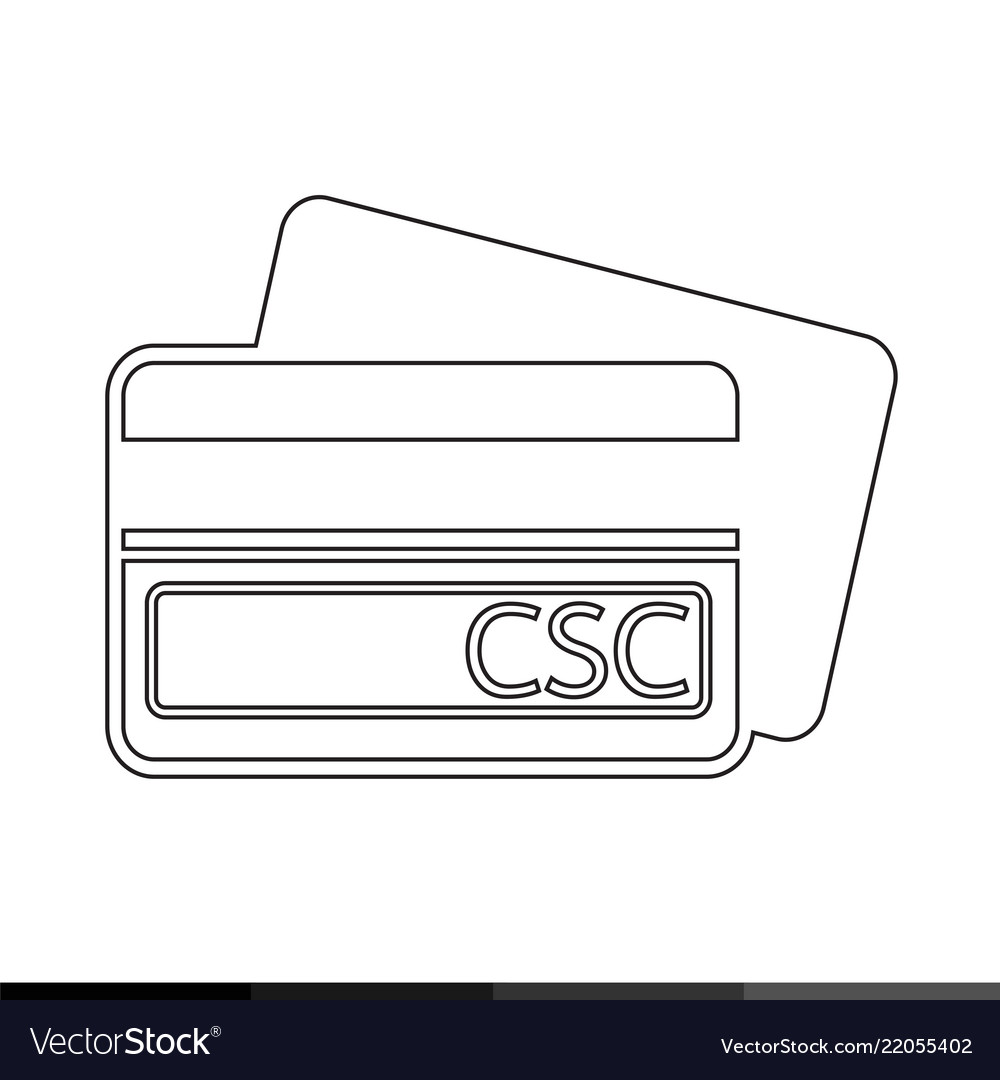 Card security code csc icon design