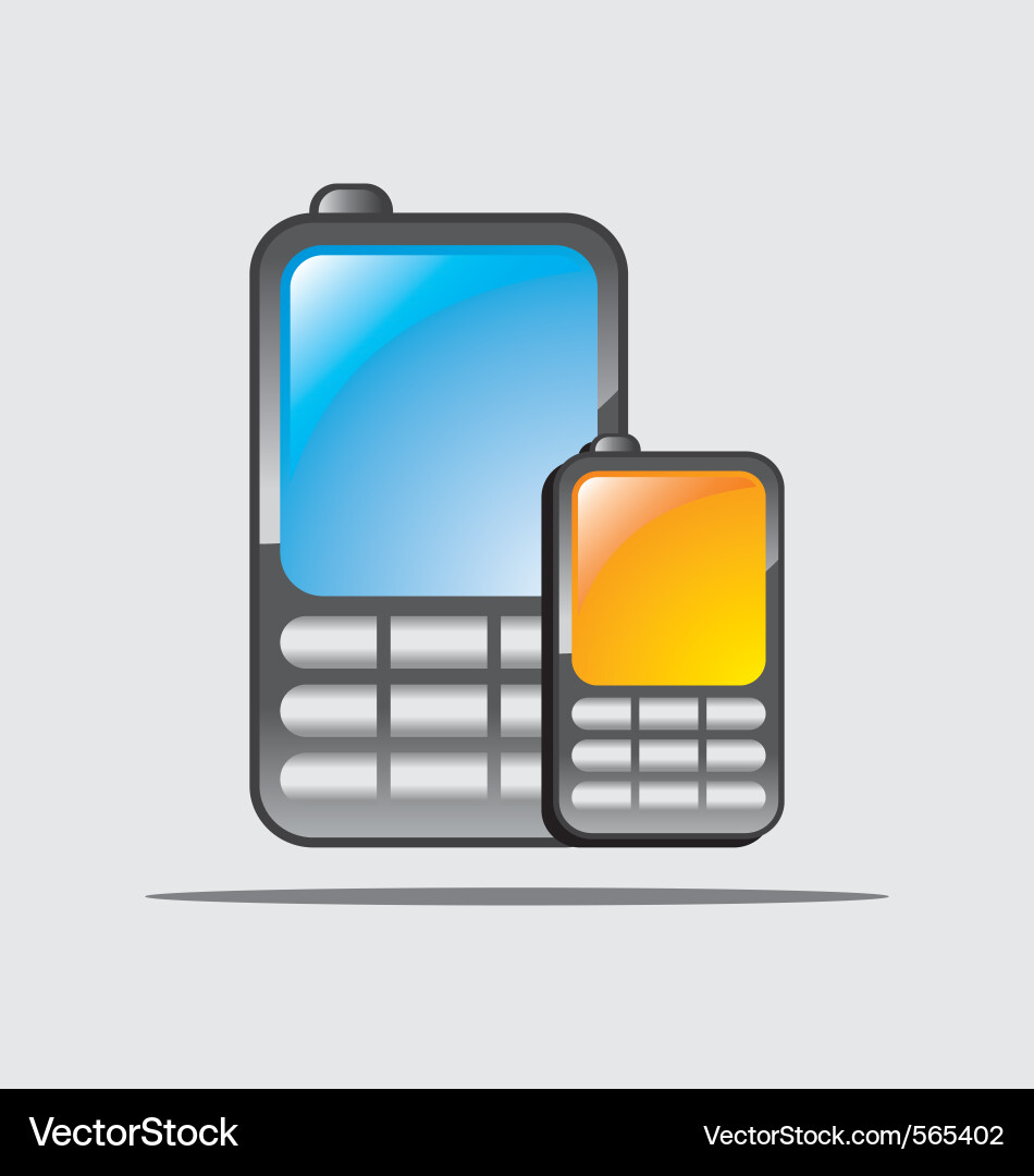 Cellular phones Royalty Free Vector Image - VectorStock