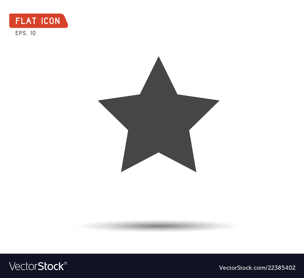 Classic star icon logo flat eps