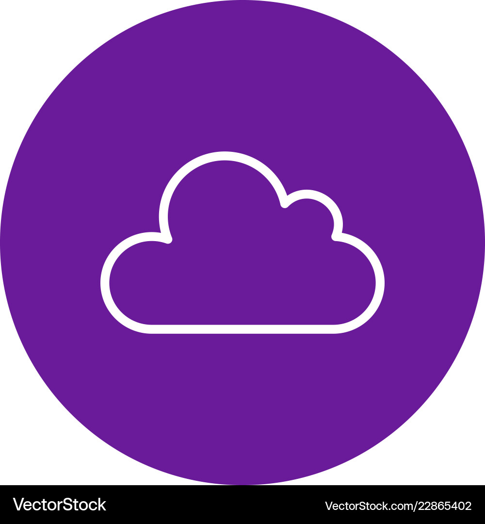 Cloud icon Royalty Free Vector Image - VectorStock