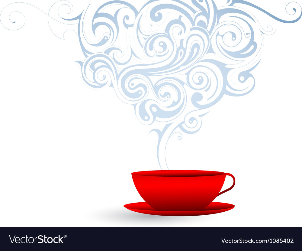 Download Coffee steam Royalty Free Vector Image - VectorStock