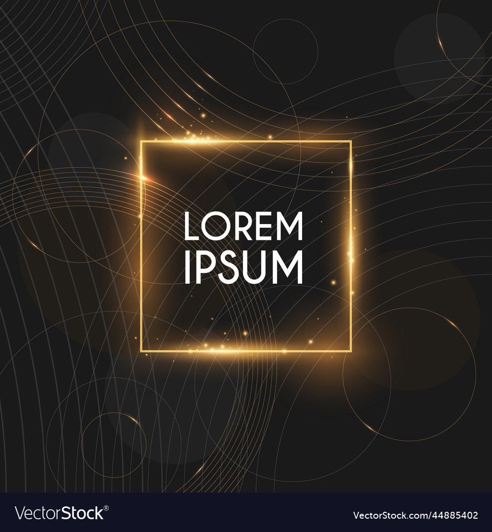 Modern luxury gold template background vector image Modern luxury gold template background