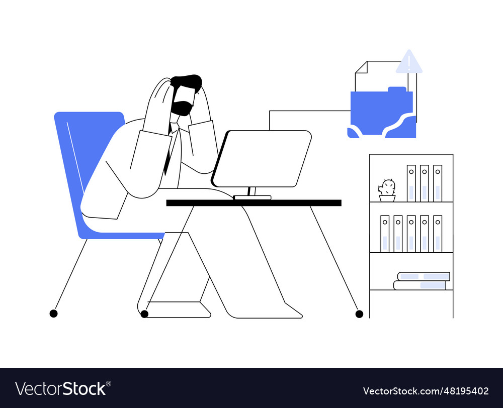 Software problems abstract concept vector image Software problems abstract concept