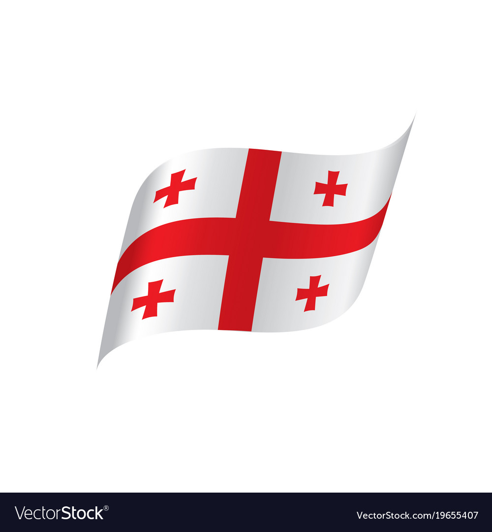 Georgia flag Royalty Free Vector Image - VectorStock