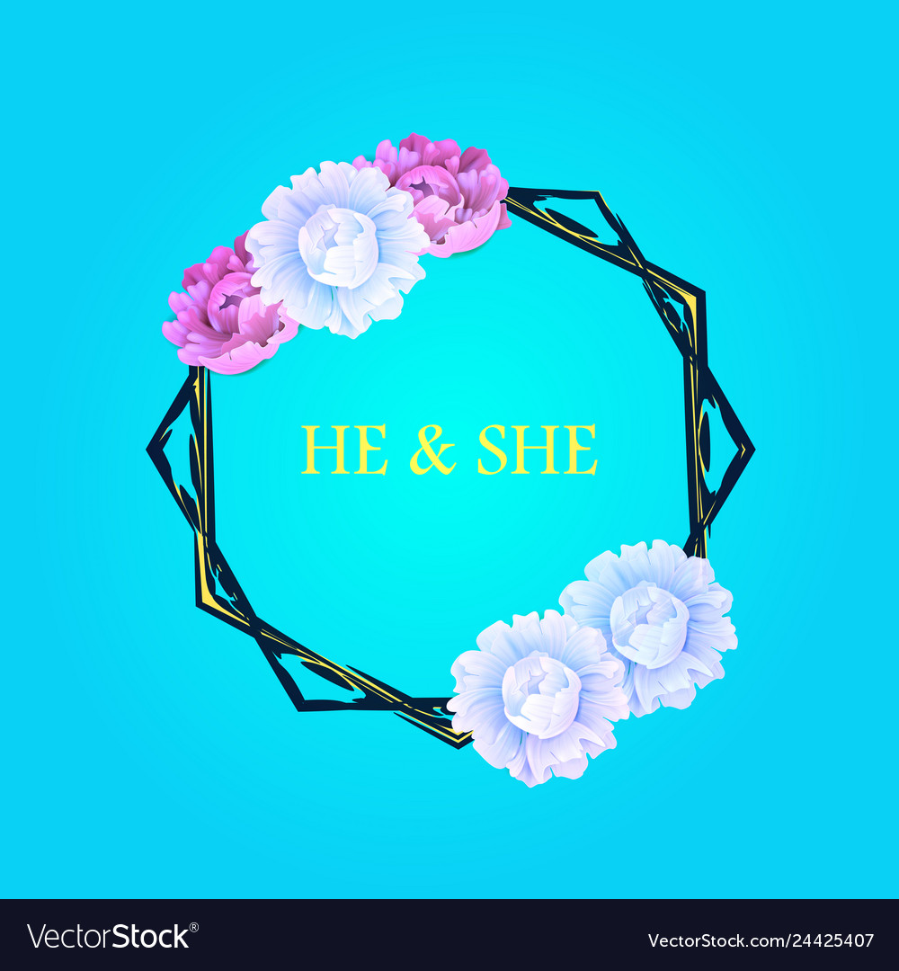 Hand drawn frame floral wreath with leaves Vector Image