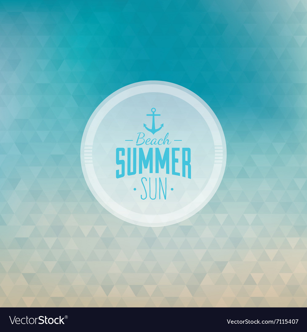 Summer vacation label