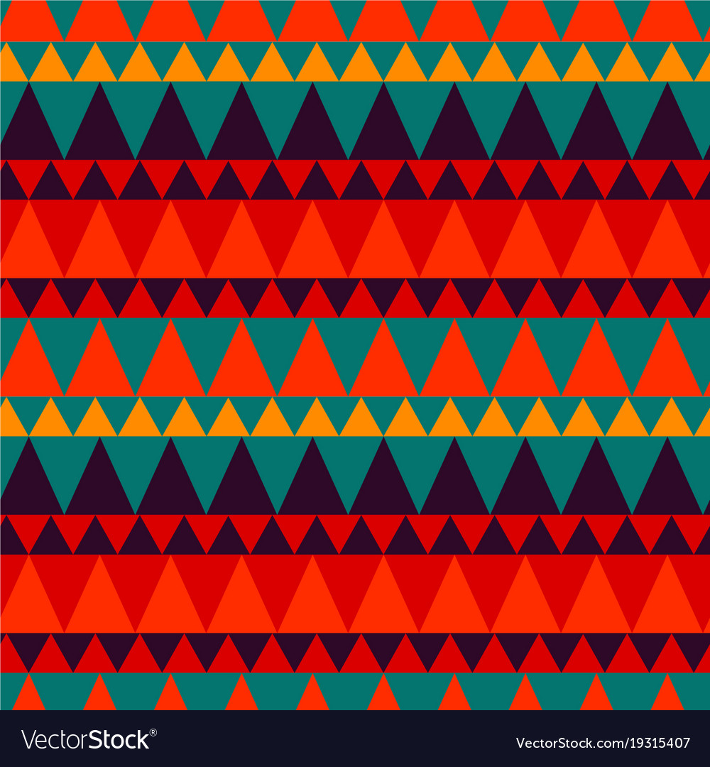 Triangular forest mountain seamless pattern