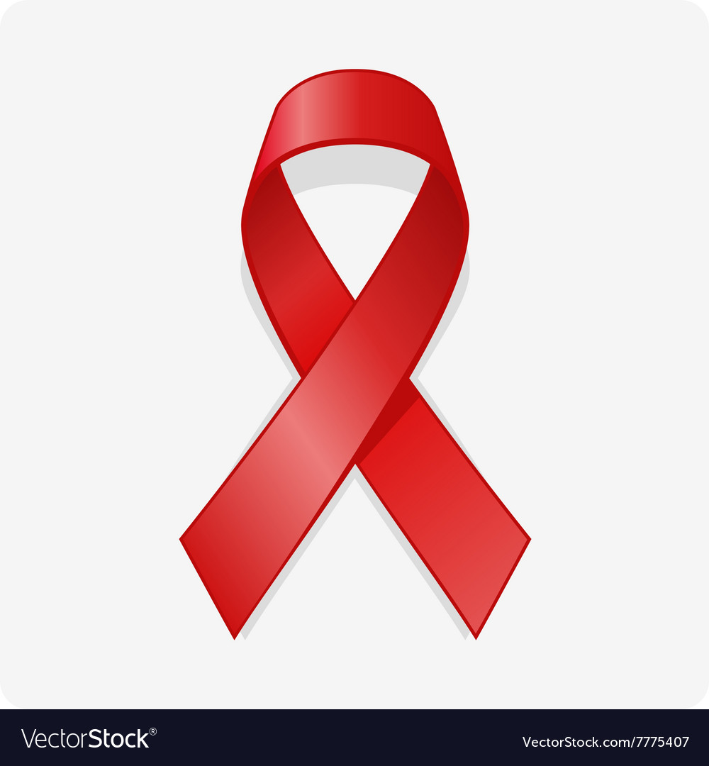 Vintage red ribbon
