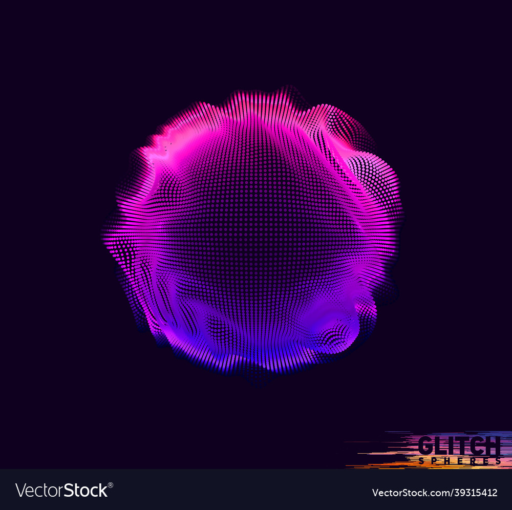 Abstract colorful mesh on dark background vector image Abstract colorful mesh on dark background