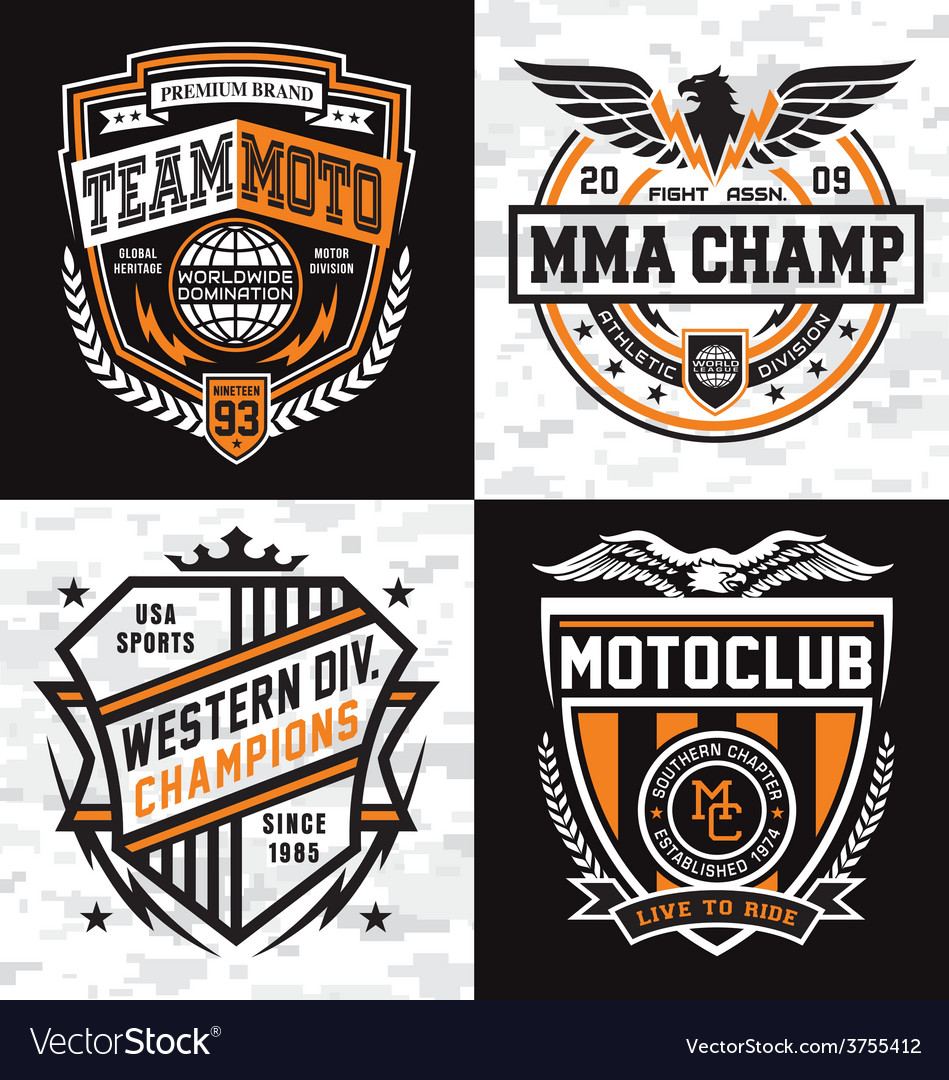 Athletic emblem graphics