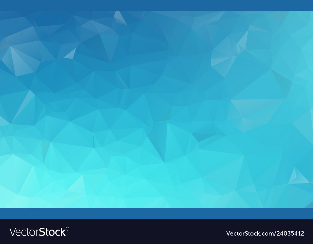 Blue polygonal which consist of triangles Vector Image