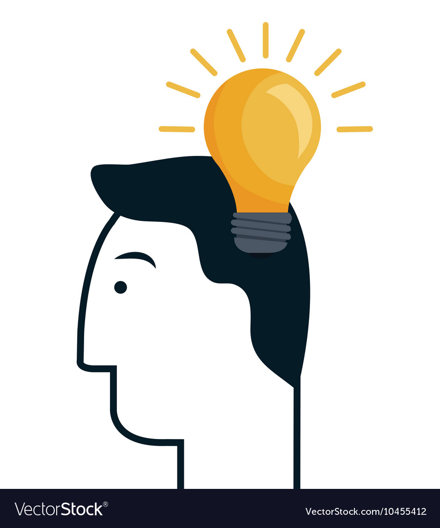 Bulb light idea icon Royalty Free Vector Image