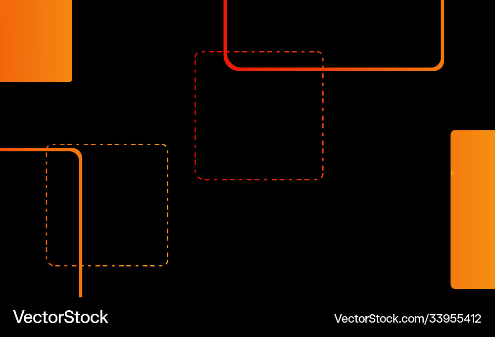 Dynamic black and orange background gradient Vector Image