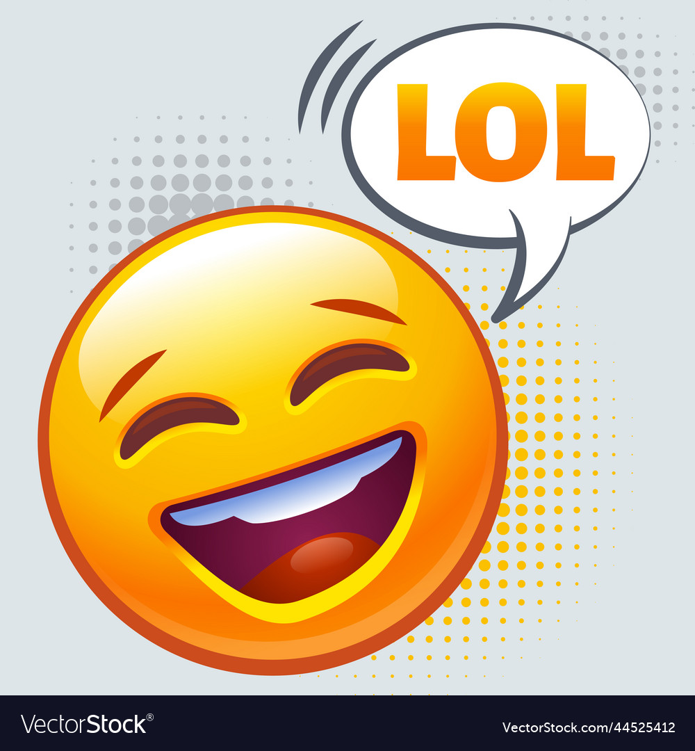 Emoticon lachen aus laut lol sign