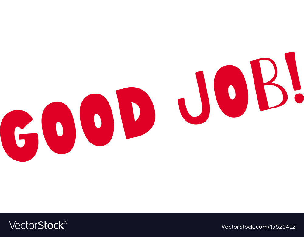 Good job rubber stamp Royalty Free Vector Image