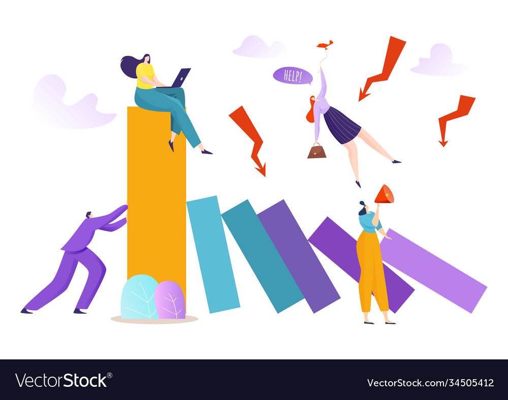 Impact metaphor reaction prevent solving vector image Impact metaphor reaction prevent solving