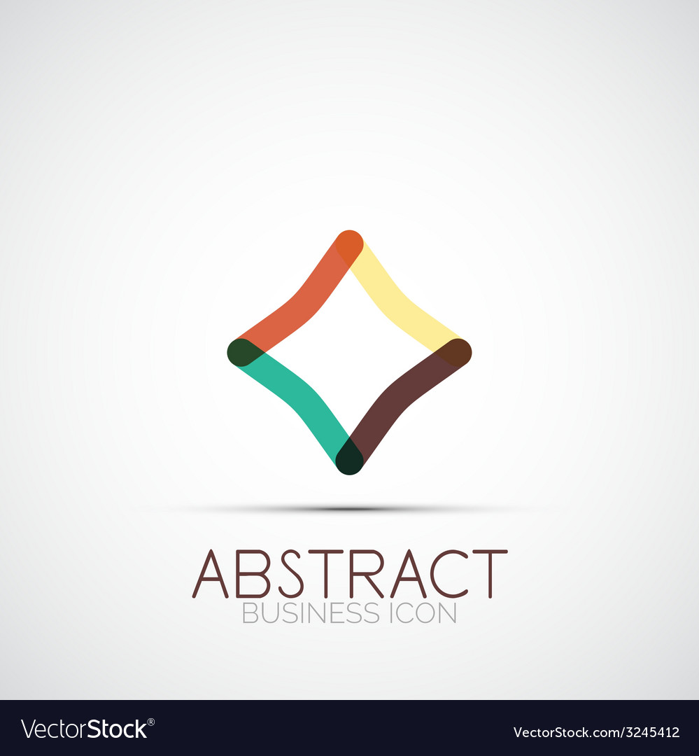 Line design loop logo