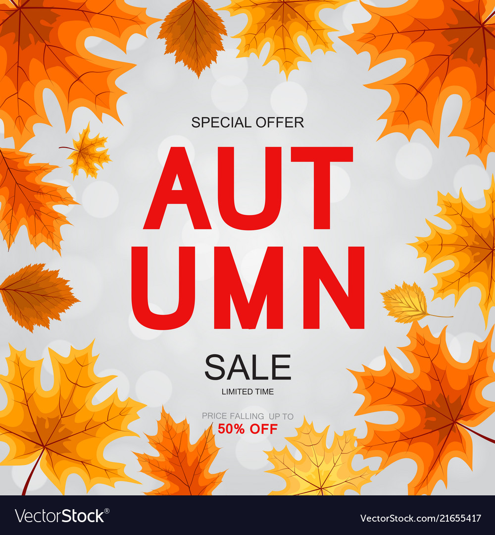 Abstract autumn sale