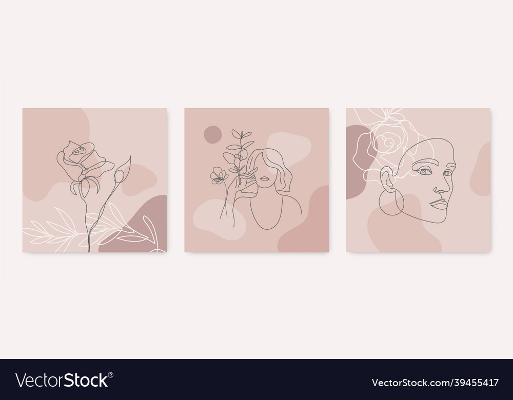 Beauty backgrounds social media stories vector image Beauty backgrounds social media stories