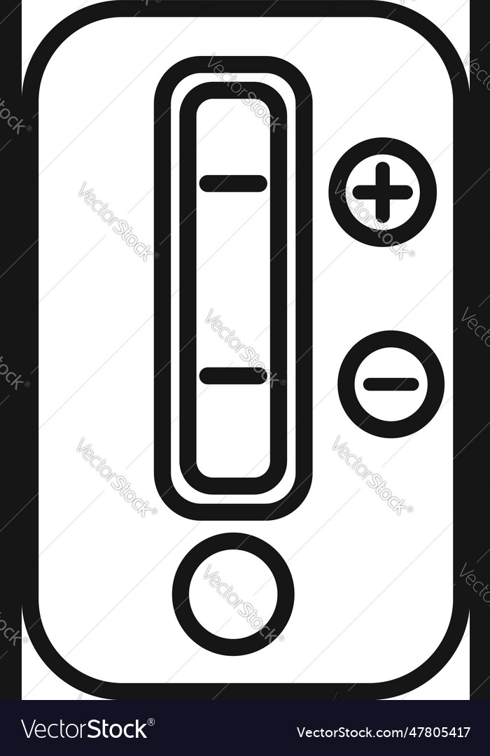 Data test icon outline sample clinic Royalty Free Vector