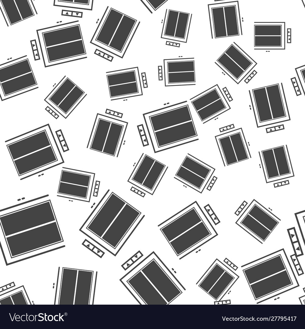 Elevator icon with button seamless pattern