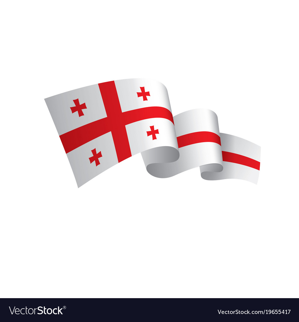 Georgia flag Royalty Free Vector Image - VectorStock