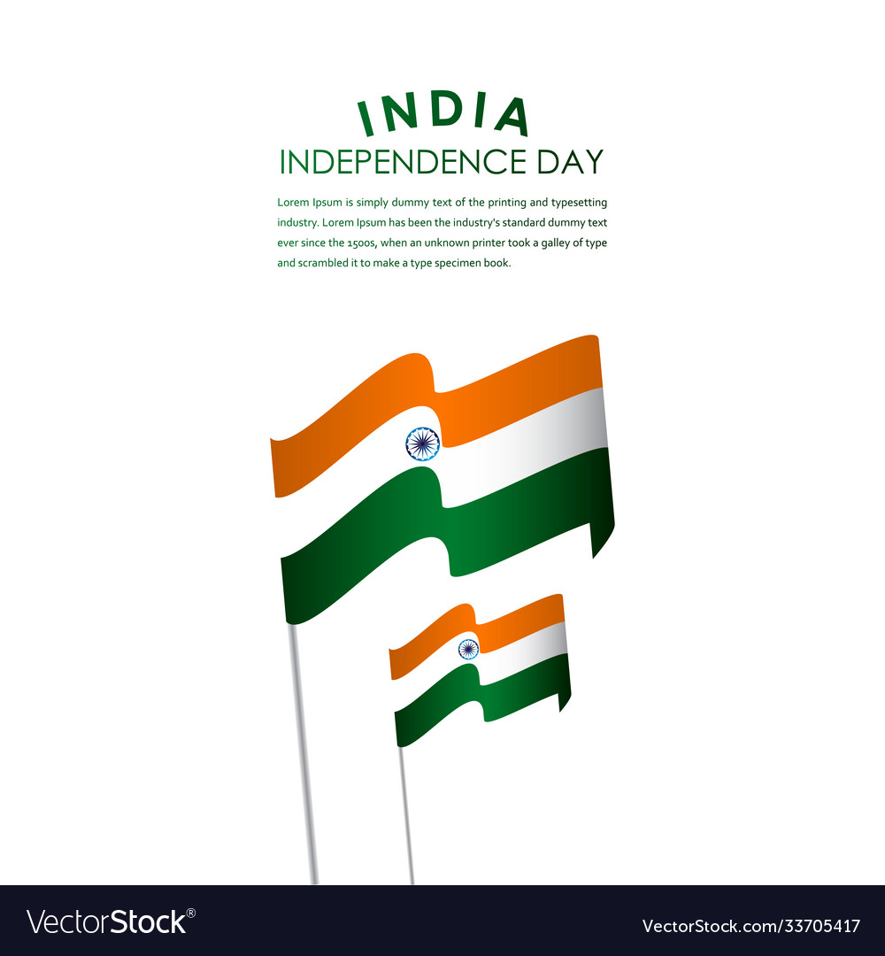 Happy india independence day celebration template