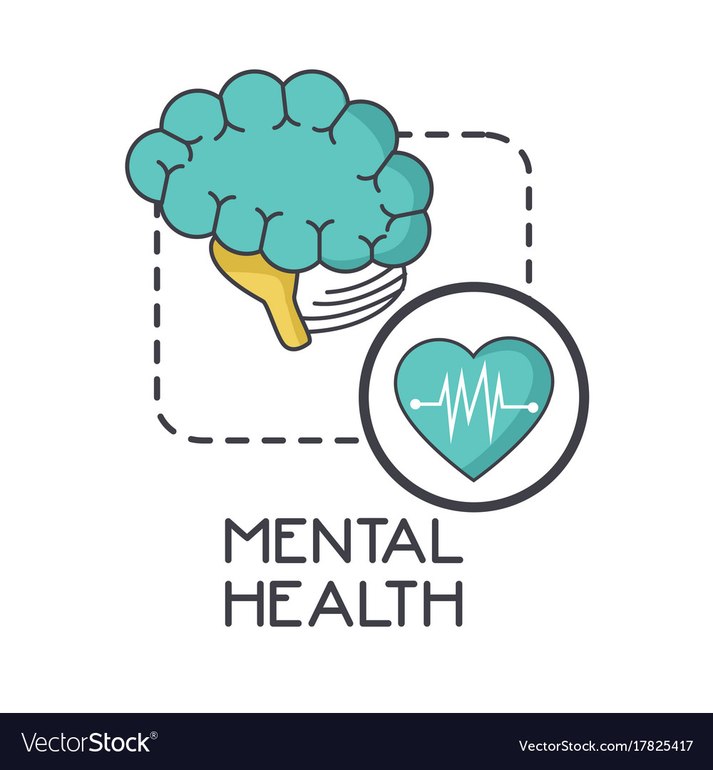 Mental health design Royalty Free Vector Image