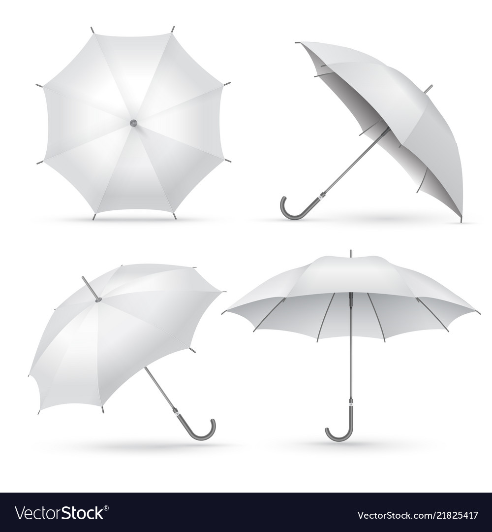 umbrellas white