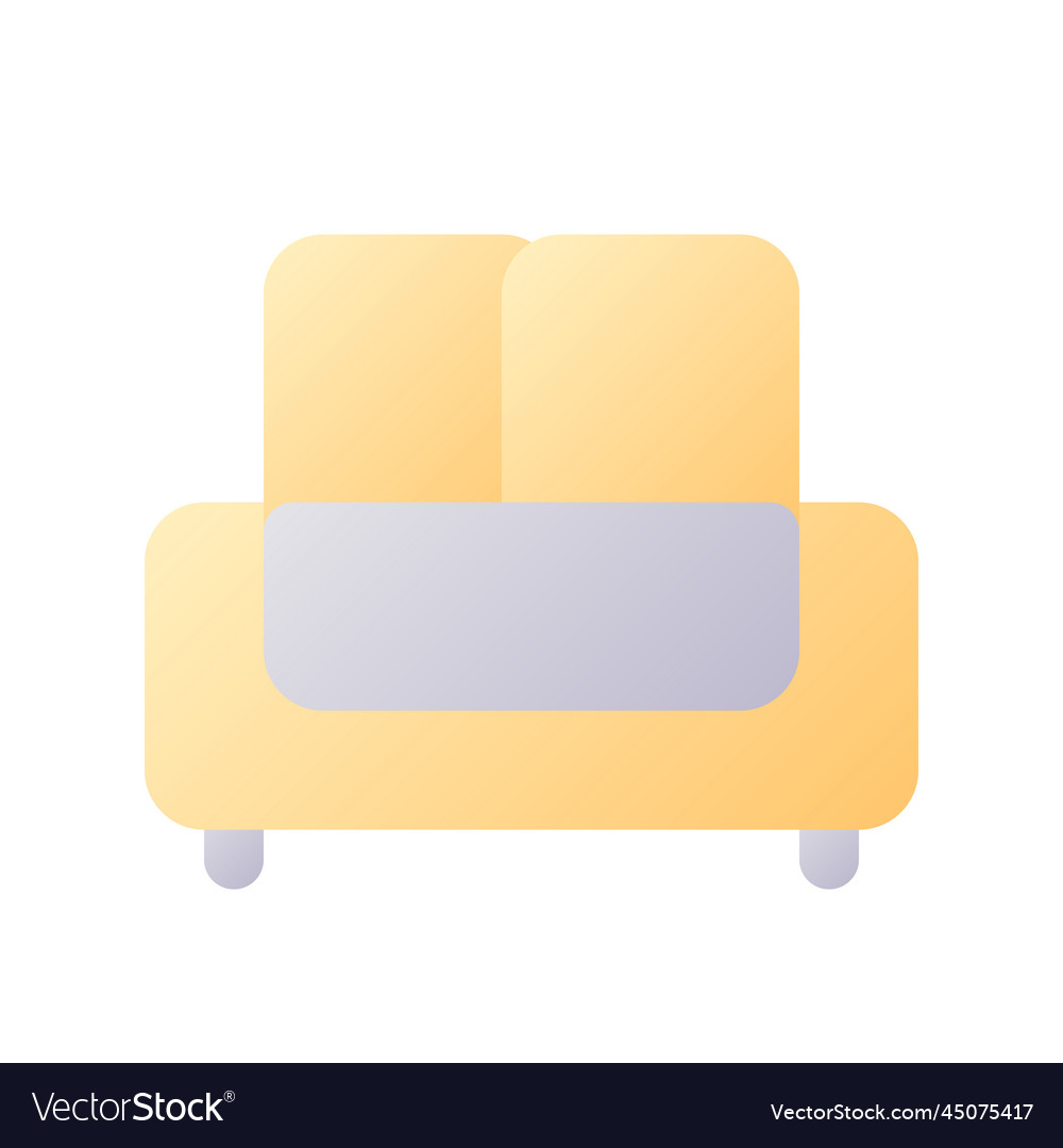 Sofa pixel perfect flat gradient two-color ui icon