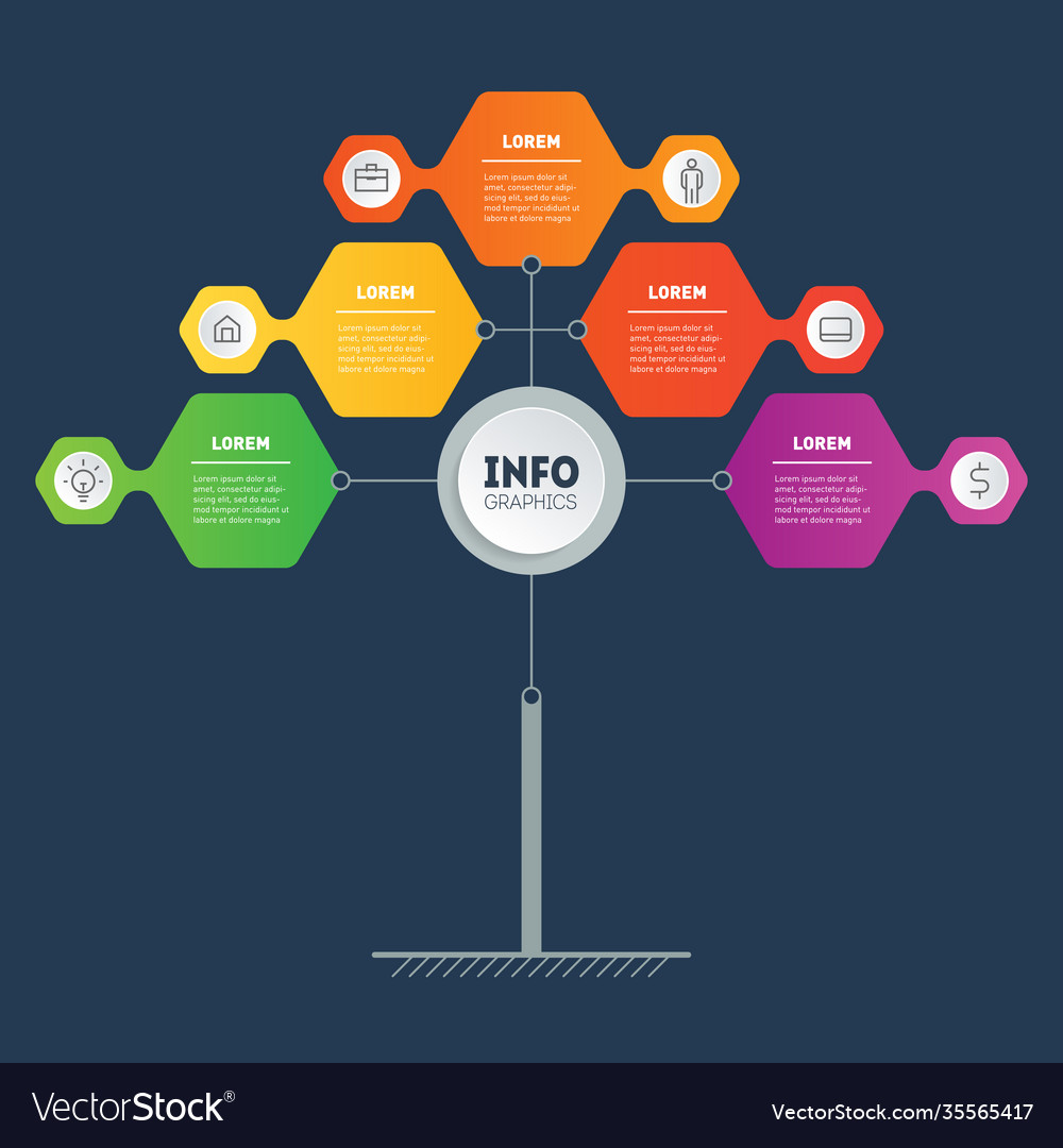 Template Tree Info Chart Or Diagram Royalty Free Vect - vrogue.co