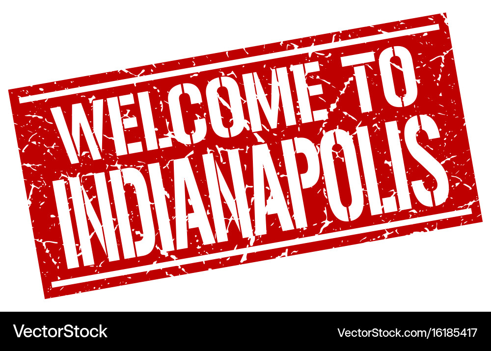 to indianapolis stamp Royalty Free Vector Image
