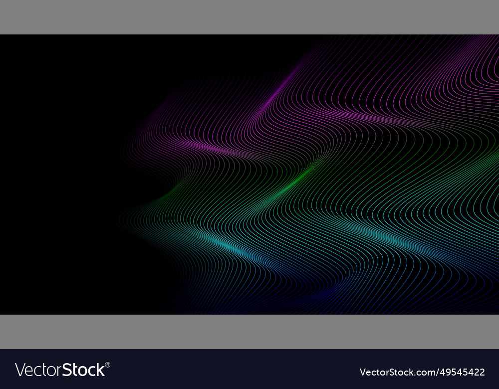 Abstract background with curved lines and waves vector image Abstract background with curved lines and waves