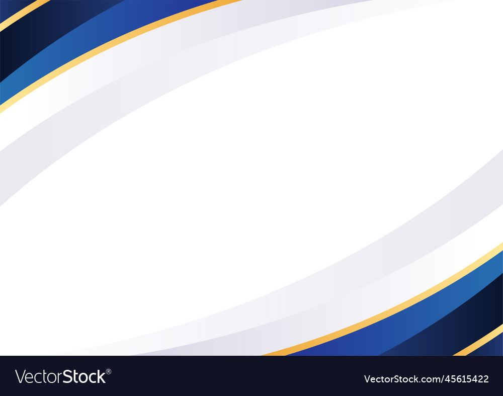 Modern blue and gold shape background Royalty Free Vector