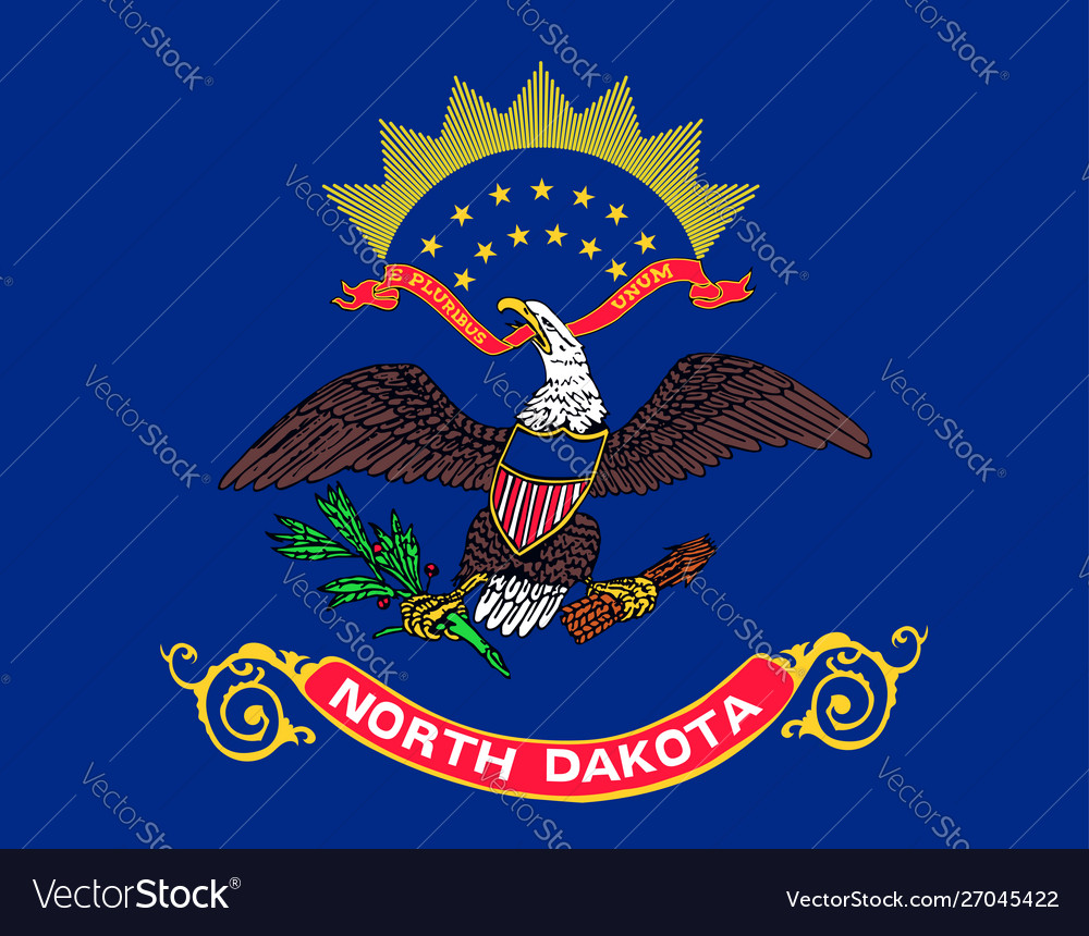 Nord dakota Staatsflagge vereinigte Staaten america