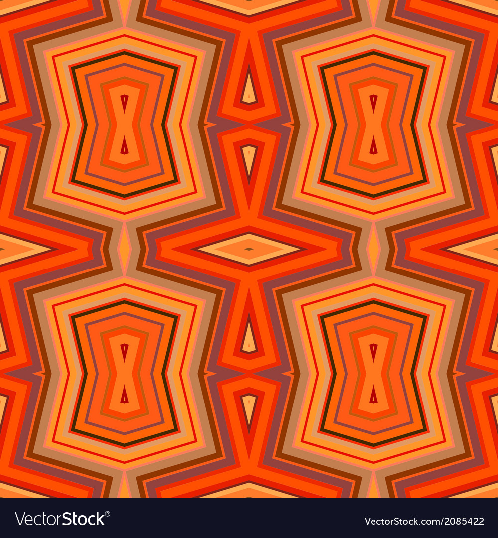 Retro Orange Geometric Pattern