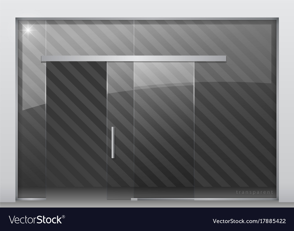 Sliding Glass Partition Royalty Free Vector Image