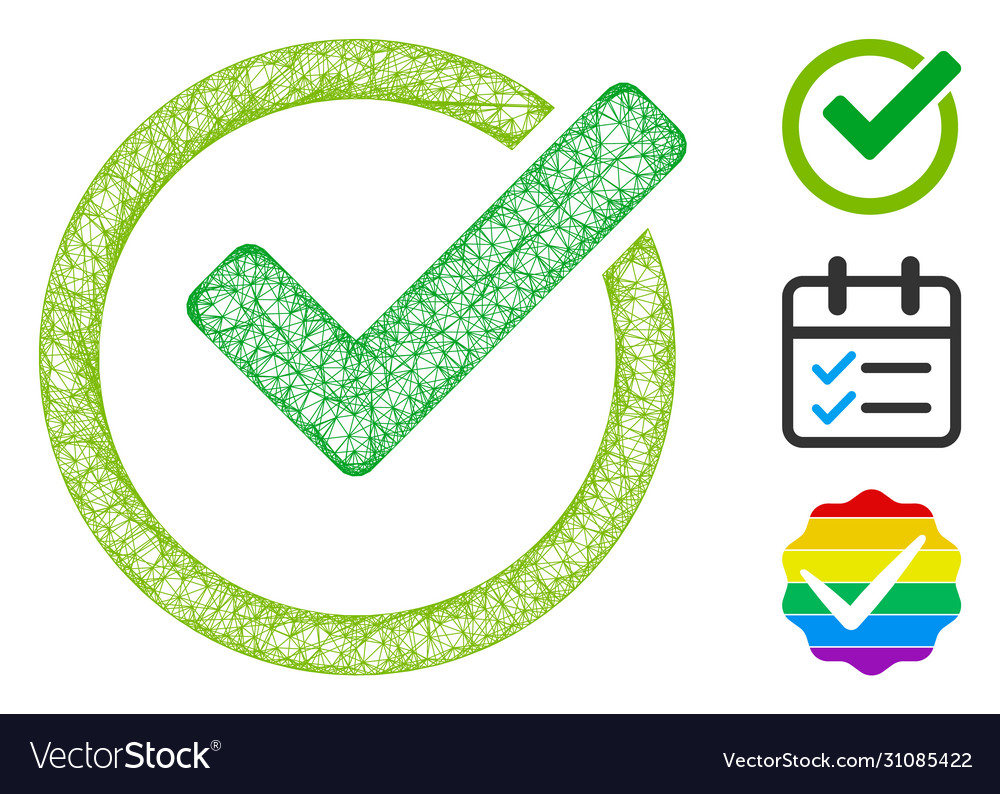 Validity polygonal web mesh vector image Validity polygonal web mesh