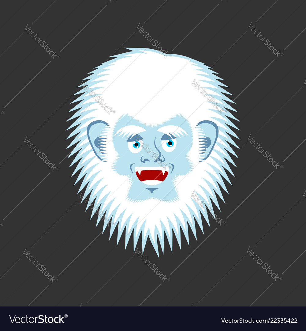 Yeti cheerful emoji bigfoot happy face abominable