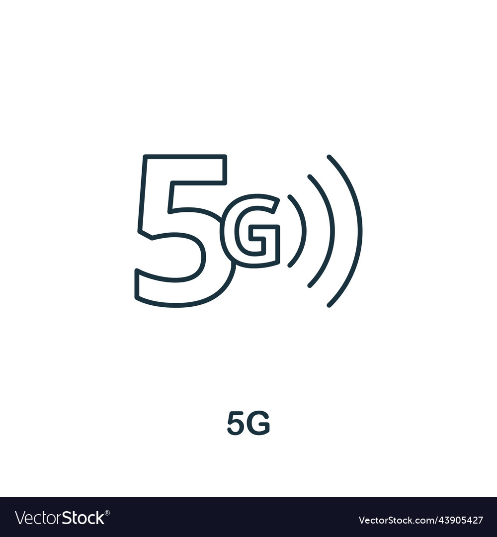 5g icon simple element from technology collection