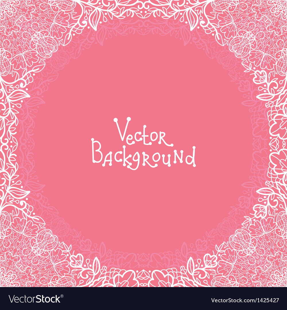 Abstract lace circle background