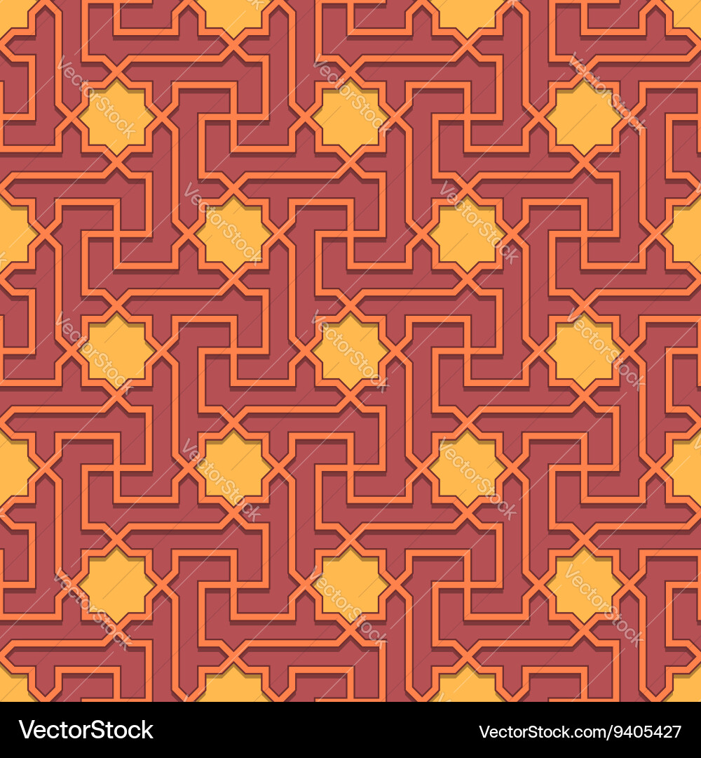 Arabic pattern seamless ornament Royalty Free Vector Image