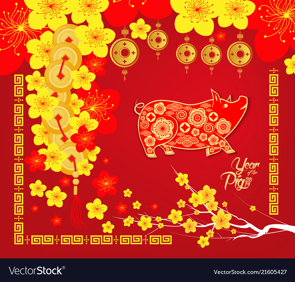 Chinese New Year Zodiac Pig 2019
