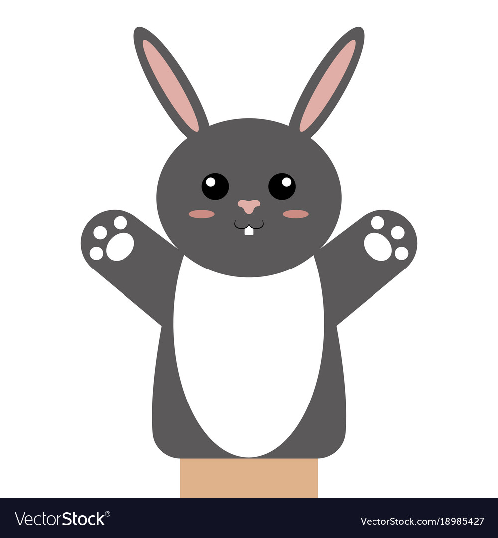 cute puppet animal royalty free vector image vectorstock