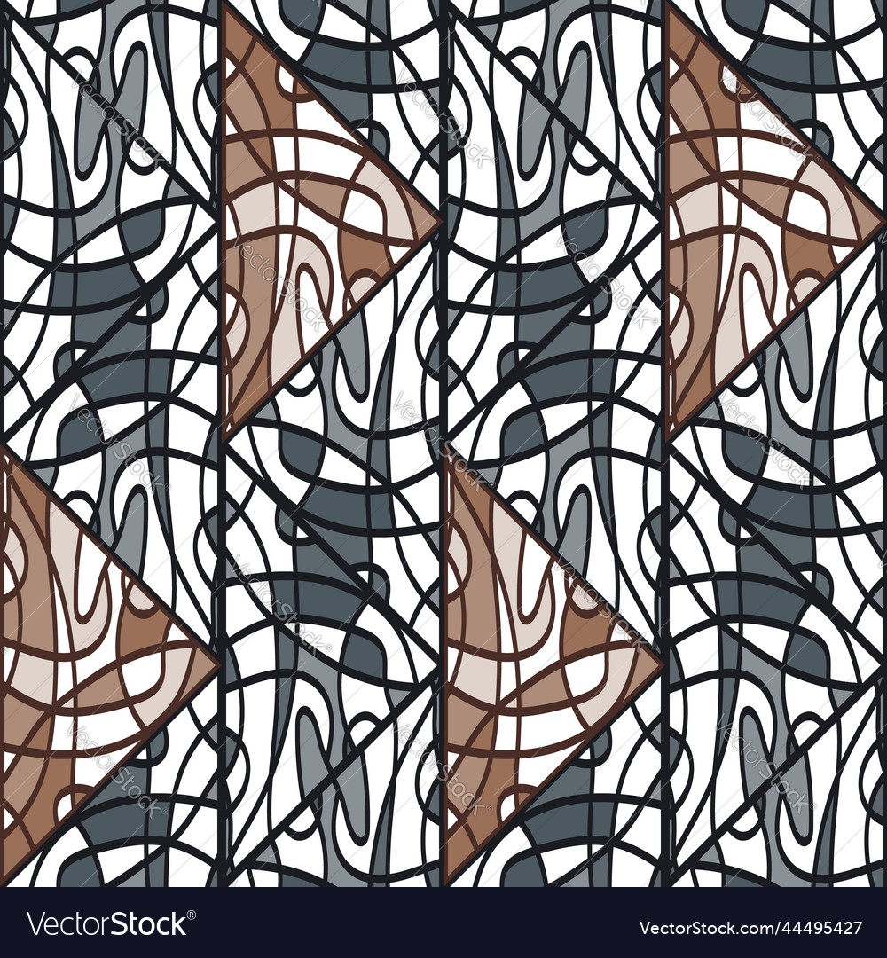 Elegant mosaic of lines seamless pattern vector image Elegant mosaic of lines seamless pattern