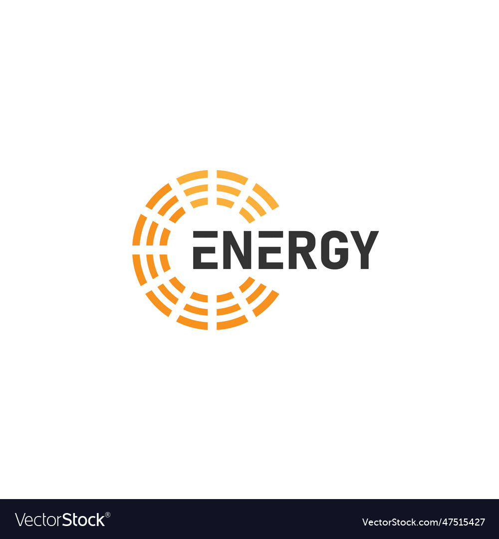 Energy technology logo san eco Royalty Free Vector Image