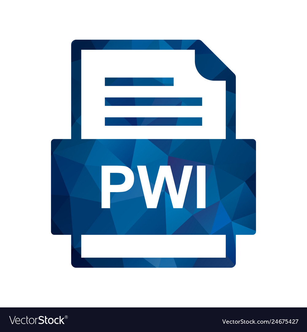 Pwi file document icon