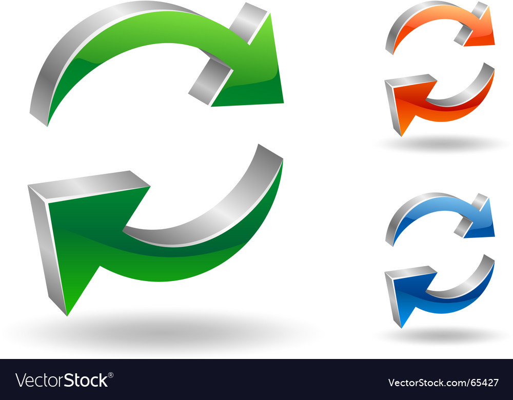 Recycle arrows Royalty Free Vector Image - VectorStock