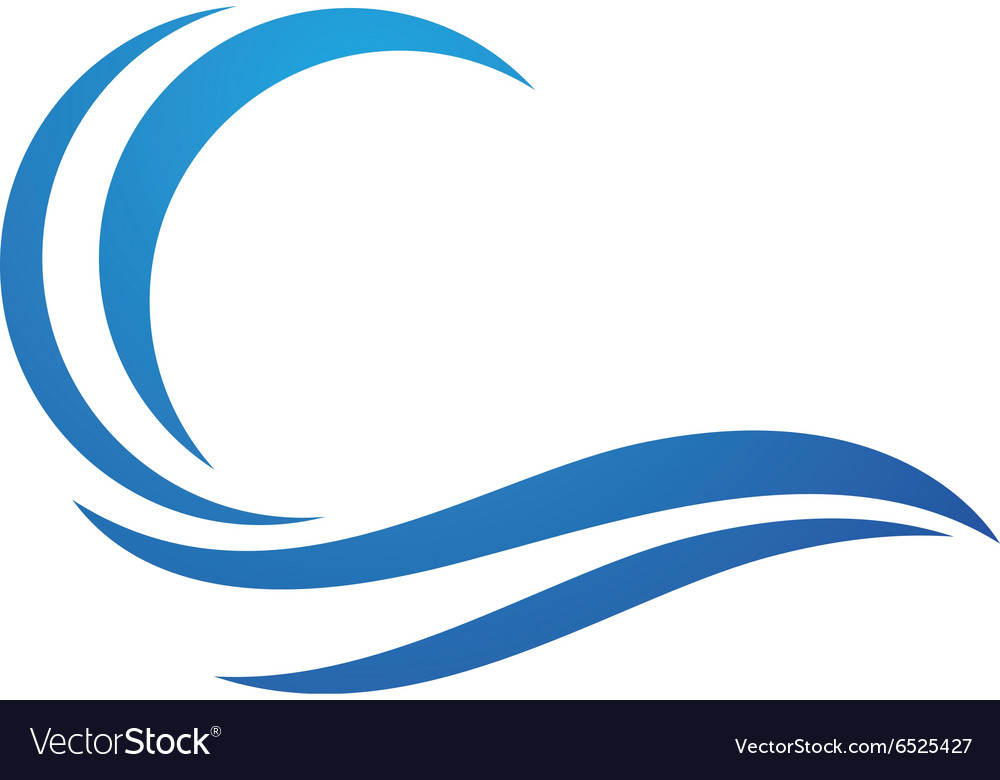 Download Wave logo Royalty Free Vector Image - VectorStock