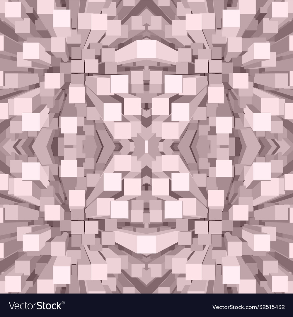 Abstract perspective cubes seamless pattern vector image Abstract perspective cubes seamless pattern